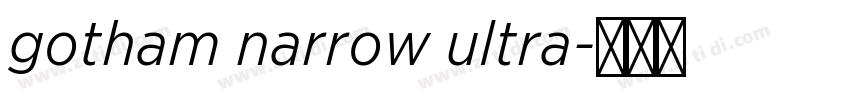 gotham narrow ultra字体转换